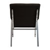 Flash Furniture Black Fabric Stackable Church Chair with Arms XU-DG-60156-BK-GG
